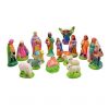 Nativity Crib Set with Baby Jesus, Marry and Other Decoration Set Separate Pieces 19 cm Pack of 11