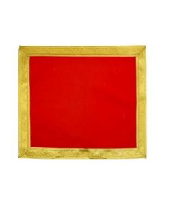 Red Velvet Cloth Asan for Pooja