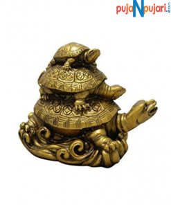 Three Tiered Tortoises Statue for Vastu - Puja N Pujari