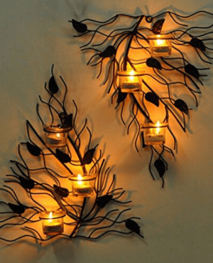 Wall Sconces 6 Glass Cup Candle Holders