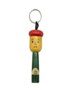 Whistle Wooden Key Chain