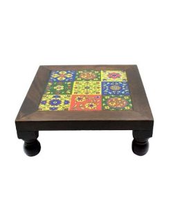 pooja chowki, wooden chowki for pooja, pooja chowki large, decorative chowki