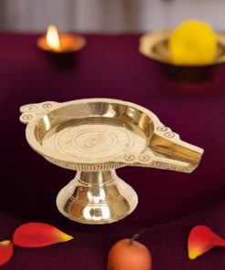 Brass Abhishek Plate Stand for Pooja