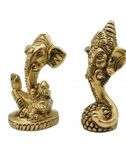 Brass Ganesh Idols Set