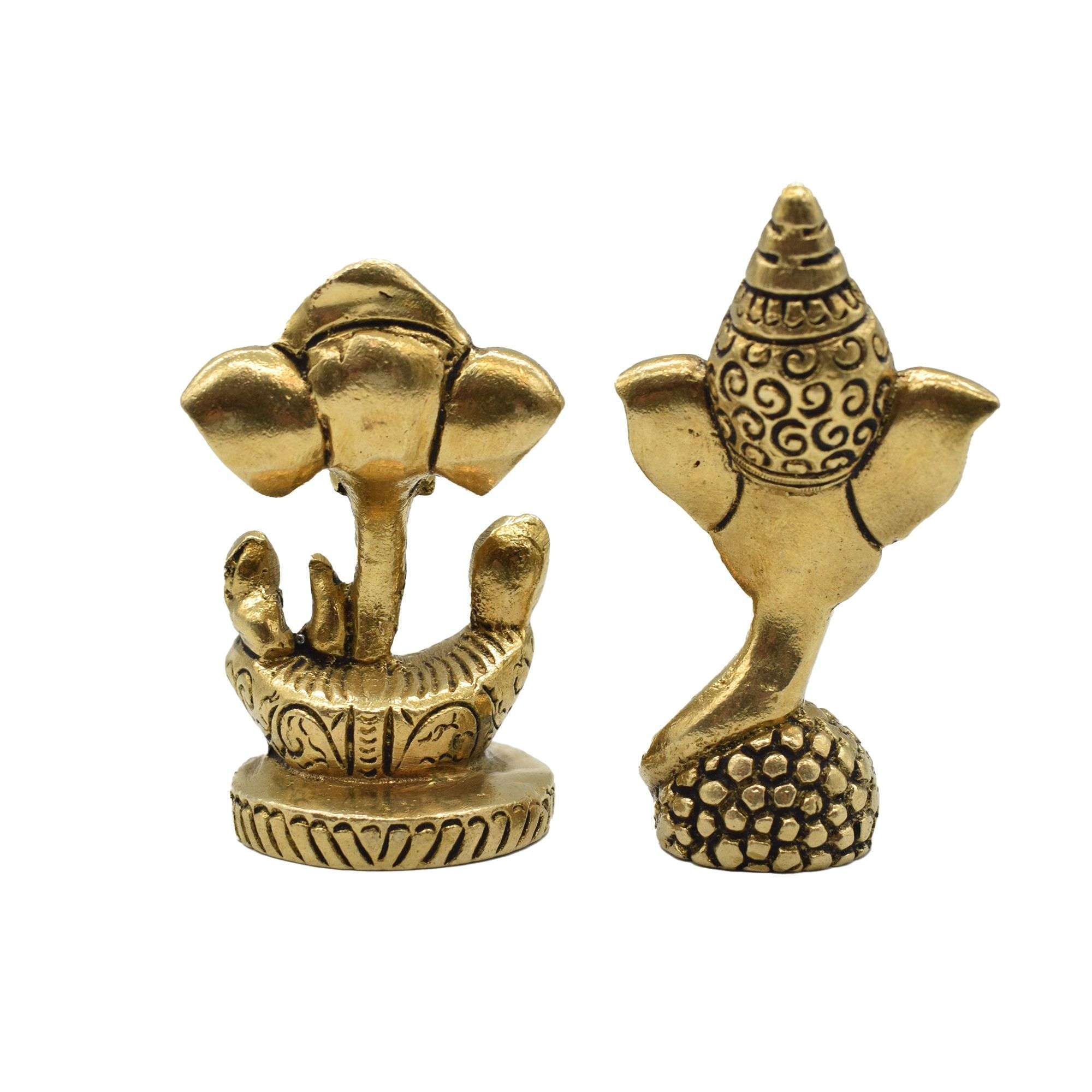 Brass Ganesh Idols Set