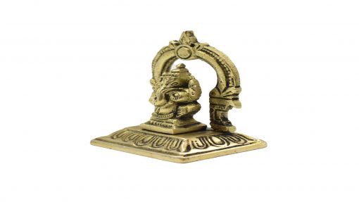 Brass Ganesh Idol with Prabhavali