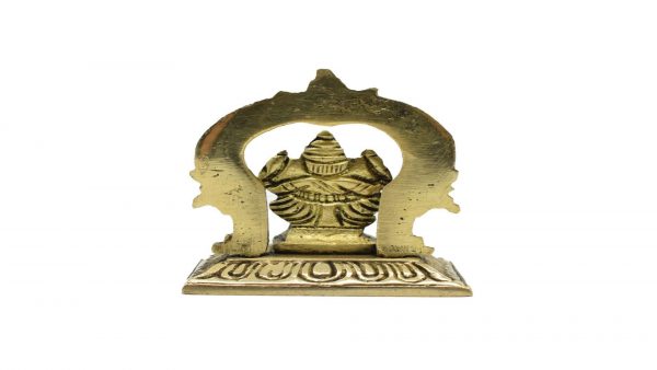 Brass Ganesh Idol with Prabhavali