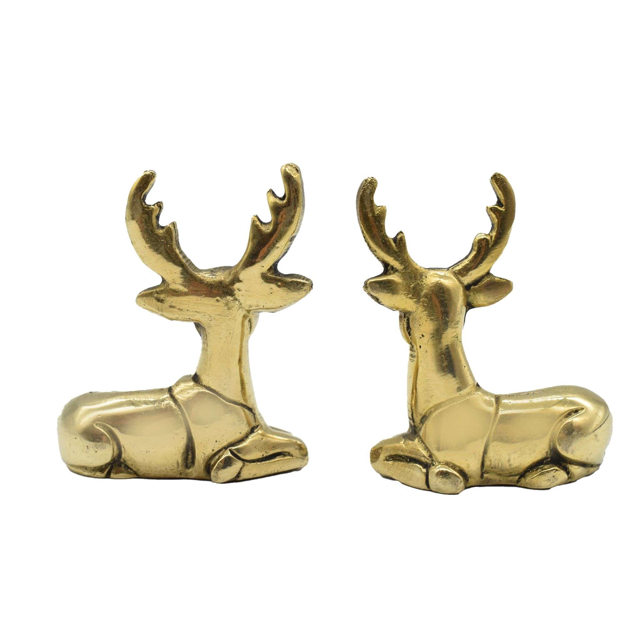 Twin Brass Deer for Vastu