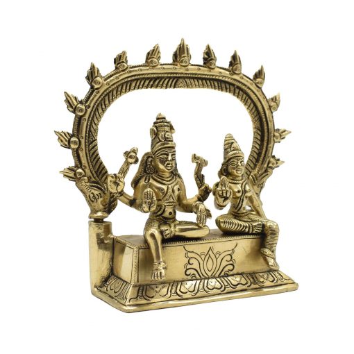 Shiva and Parvati Brass Anitique showpiece