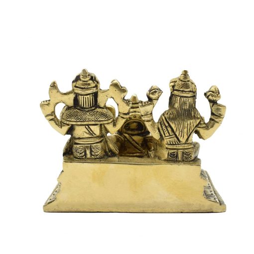 BRASS Kuber Lakshmi Ganesh  Idol. - Image 3