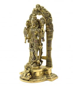 Brass Vishnu Showpiece Idol for Home Decoration and Gifting