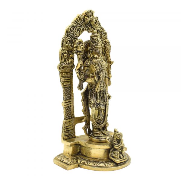 Brass Vishnu Showpiece Idol for Home Decoration and Gifting
