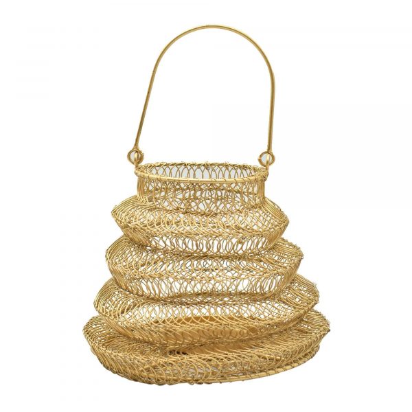 Brass Wire Fruit and Flower Basket