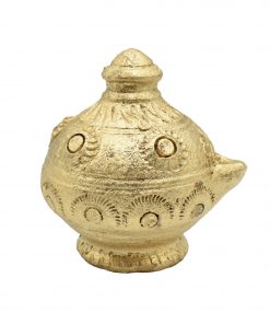 Handmade Gold Color Mud Diya Deepam for Diwali Decoration