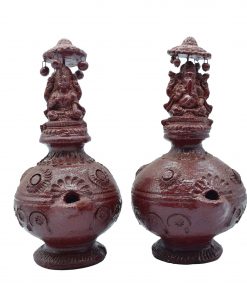 Brown Color Mud Diya Deepam for Pooja Room