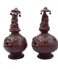 Brown Color Mud Diya Deepam for Pooja Room