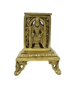 Aarti Brass Loban Dhoop Dani Burner with Bishnu Narayan & Shankh Design