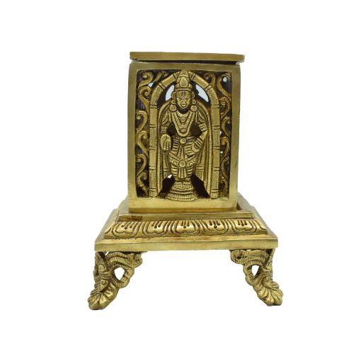 Aarti Brass Loban Dhoop Dani Burner with Bishnu Narayan & Shankh Design