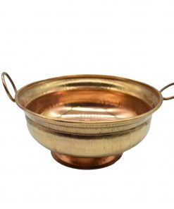 Copper Embossed Design Urli Decorative Bowl