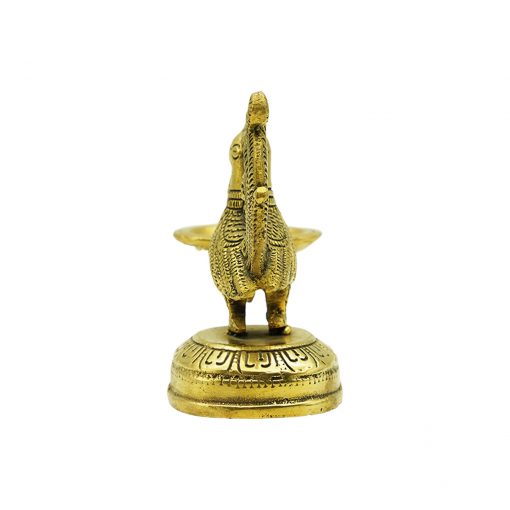 Brass Peacock Diya Deepak Oil Lamp For Pooja & Home Decoration - Image 3