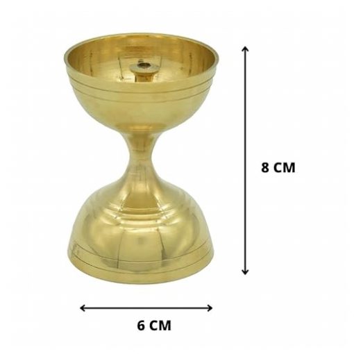 Nanda Brass Deepak Diya Oil Lamp Stand - Image 3