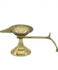 Harathi Loban Burner Aarti Diya Stand with Handle for Pooja