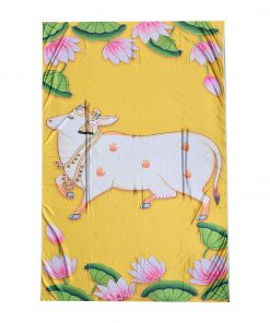 Backdrop for House Warming Decoration Multicolour Cow Design Festival Backdrop Decoration Clothes