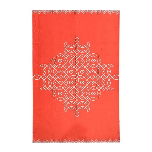 Backdrop for House Warming Decoration Red Colour Kollam Design Festival Backdrop Decoration Clothes