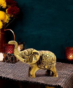 Brass Elephant Showpiece Idol for Gifting