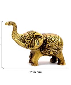 Brass Elephant Showpiece Idol for Gifting size