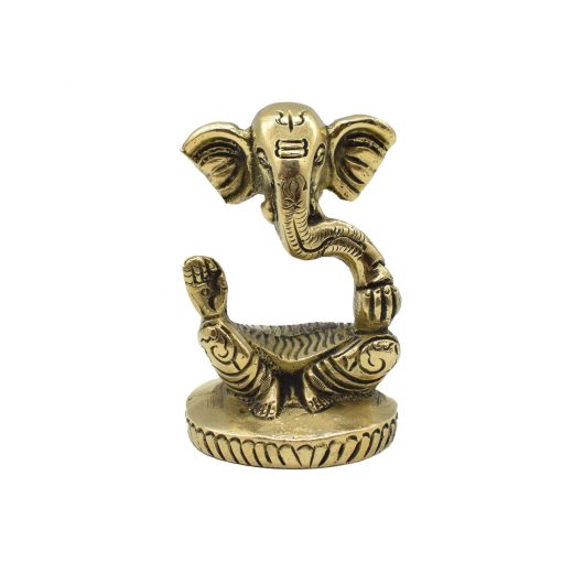 Brass Ganesha Sitting for home decor/ Gifting