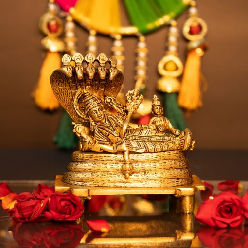 Brass Vishnu Narayan Lakshmi