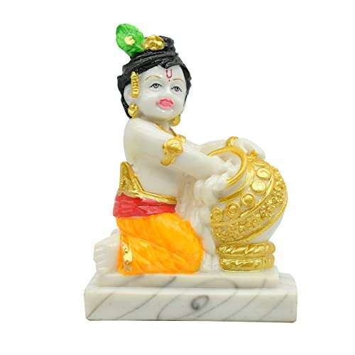 Little Krishna Murti Idol Showpiece for Home Temple Pooja Room - Puja N ...