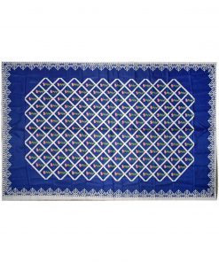 Blue Kolam Toran Design Backdrop Cloth for Decoration Pooja and All Festivals