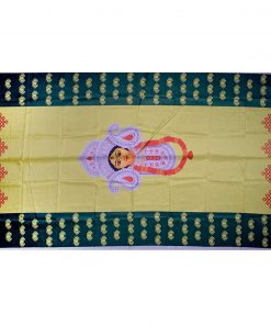 Goddess Maa Durga Mata Design Backdrop Cloth for Decoration Pooja and All Festivals