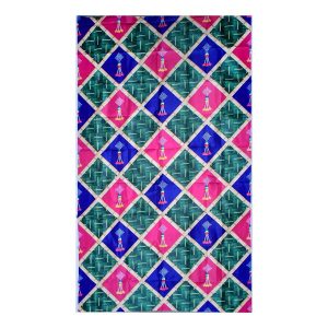 Puja N Pujari Multicolor Design Backdrop Cloth for Decoration Pooja and All Festivals