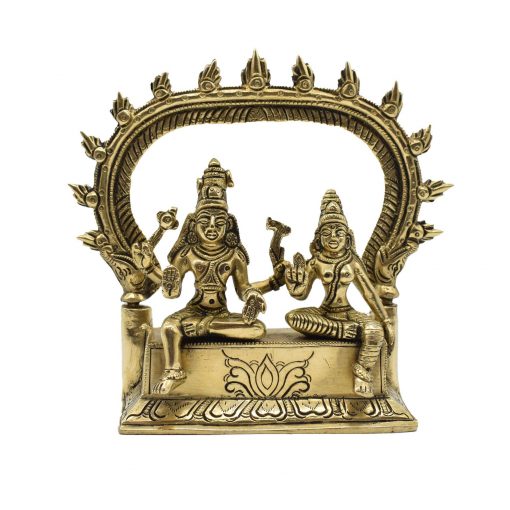 Shiva and Parvati Brass Anitique showpiece