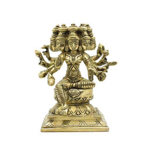 Brass Gayathri Statue Showpiece for Pooja Room & Home Decoration