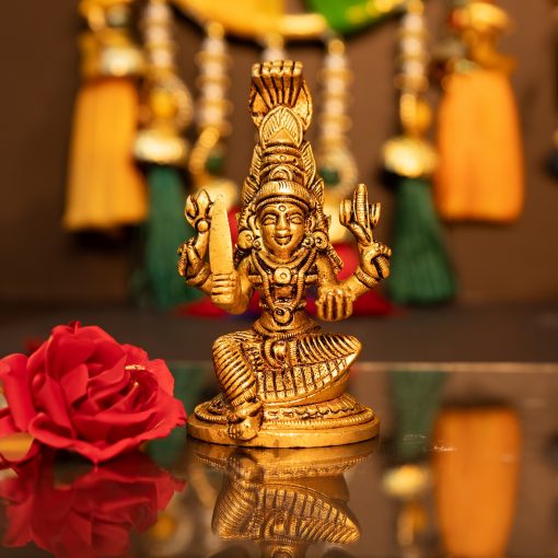 Brass Mariyamman Statue for Pooja Room & Home Decoration