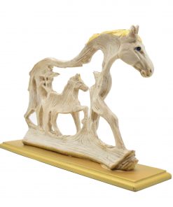 PujaNPujati Horse Statue Showpiece with Baby Animal Figurine