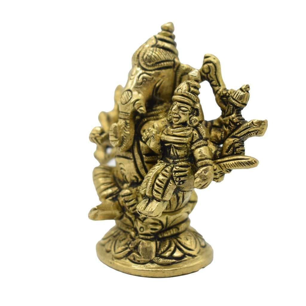 Brass Shakthi Ganapati- Eight hands Maha Ganapathi for Puja » Puja N ...