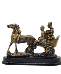 Couple on Horse Polyresin Showpiece