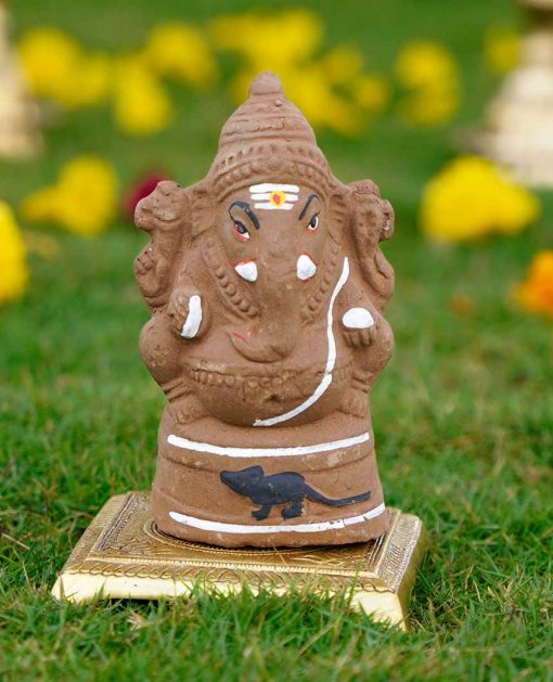 Eco Friendly Plantable Ganesha Idol -6 Inch - Image 4