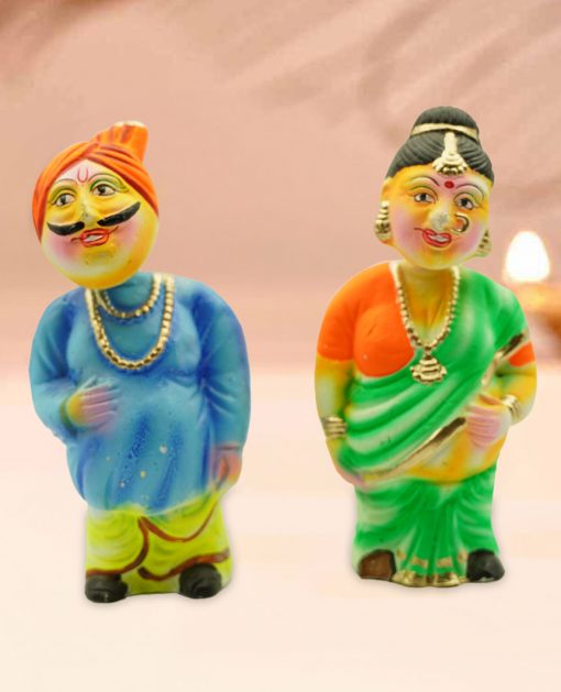 Golu Dolls Thatha Patti Couple Set - Image 4