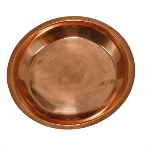 Pure Copper Pooja Plate /Thali Poojan Plate for Pooja Room