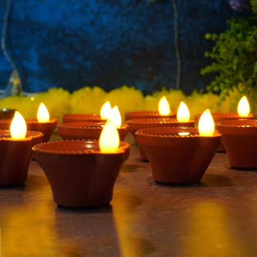 Led Diyas with Water Sensor Pack of 12 - Image 4