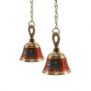 Hanging Bells for Pooja Room - Brass