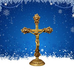 Jesus Christ Cross Statue for Home Decor and Car Dashboard