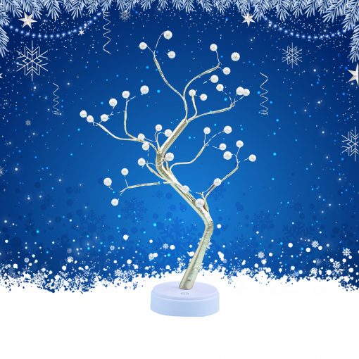 USB Decorative Led Shimmer Tree Desk Lamp