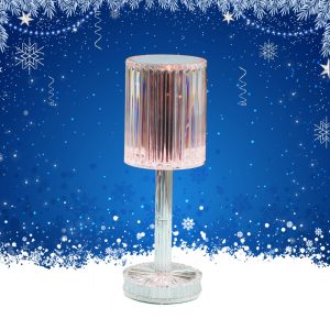 Portable Crystal Table Lamp,16 Color Touch Control Rechargeable